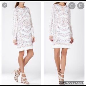 NWT BCBGMAXAZRIA Long Sleeve Freya Scarf Shift